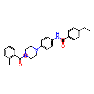 4-ethyl-N-{4-[4-(2-methylbenzoyl)-1-piperazinyl]phenyl}benzamide
