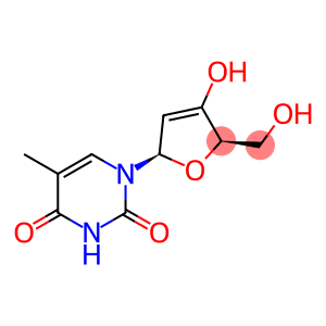 Thymidine, 2',3'-didehydro- (9CI)