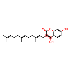 4,7-Dihydroxy-3-(3,7,11-trimethyl-2,6,10-dodecatrienyl)-2H-1-benzopyran-2-one