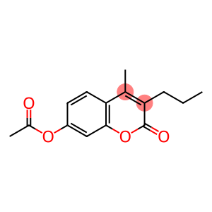 4-methyl-2-oxo-3-propyl-2H-chromen-7-yl acetate