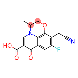9-CYANOMETHYL-8-FLUORO-3-METHYL-6-OXO-2,3-DIHYDRO-6H-1-OXA-3A-AZA-PHENALENE-5-CARBOXYLIC ACID