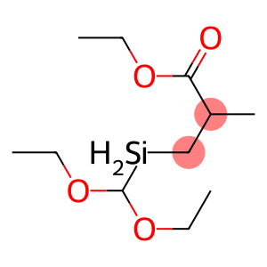 Propanoic acid, 3-(diethoxymethylsilyl)-2-methyl-, ethyl ester