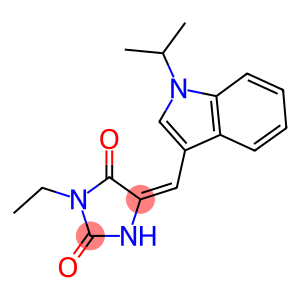 3-ethyl-5-[(1-isopropyl-1H-indol-3-yl)methylene]-2,4-imidazolidinedione