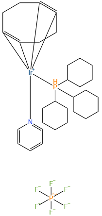 (TRICYCLOHEXYLPHOSPHINE)(1,5-CYCLOOCTA- DIENE)(PYRIDINE)IRIDIUM(I) PF6