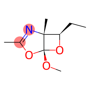 4,6-Dioxa-2-azabicyclo[3.2.0]hept-2-ene,7-ethyl-5-methoxy-1,3-dimethyl-,(1R,5S,7R)-rel-(9CI)