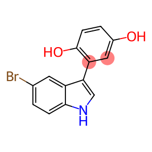 1,4-Benzenediol, 2-(5-bromo-1H-indol-3-yl)-