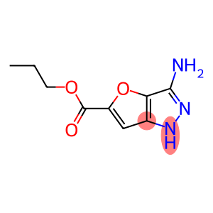 1H-Furo[3,2-c]pyrazole-5-carboxylicacid,3-amino-,propylester(9CI)