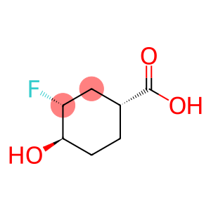 Cyclohexanecarboxylic acid, 3-fluoro-4-hydroxy-, (1R,3R,4R)-rel- (9CI)