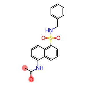 Acetamide, N-[5-[[(phenylmethyl)amino]sulfonyl]-1-naphthalenyl]-