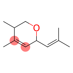 2H-Pyran, 5,6-dihydro-4,5-dimethyl-2-(2-methyl-1-propenyl)-