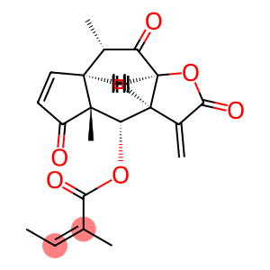 (Z)-2-Methyl-2-butenoic acid [(3aS)-2,3,3a,4,4a,5,7aα,8,9,9aα-decahydro-4aβ,8α-dimethyl-3-methylene-2,5,9-trioxoazuleno[6,5-b]furan-4α-yl] ester