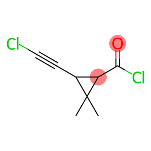 Cyclopropanecarbonyl chloride, 3-(chloroethynyl)-2,2-dimethyl- (9CI)