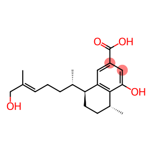 (5R)-5,6,7,8-Tetrahydro-4-hydroxy-8β-[(1S,4E)-6-hydroxy-1,5-dimethyl-4-hexenyl]-5α-methyl-2-naphthalenecarboxylic acid