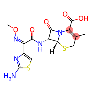 (6R,7R)-7-{[(2Z)-2-(2-amino-1,3-thiazol-4-yl)-2-(methoxyimino)acetyl]amino}-3-methyl-8-oxo-5-thia-1-azabicyclo[4.2.0]oct-2-ene-2-carboxylic acid
