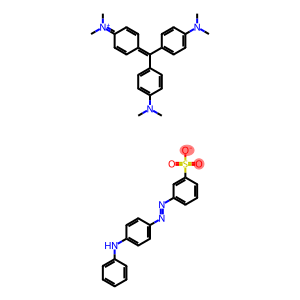 [4-[p,p'-bis(dimethylamino)benzhydrylidene]cyclohexa-2,5-dien-1-ylidene]dimethylammonium m-[[p-anilinophenyl]azo]benzenesulphonate