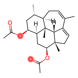 (2aS)-3β,5β-Diacetoxy-2a,7α,10,10cβ-tetramethyl-2,2a,3,4,4aα,5,6,7,7aα,8,10bβ,10c-dodecahydronaphth[2,1,8-cde]azulene