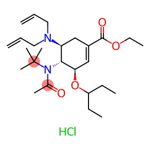 Ethyl(3R,4R,5S)-4-N-Acetyamino-N-tBu-5-N,N-diallylamino-3-(1-ethylpropoxy)-1-cyclohexene-1-carboxylate monohydrochloride
