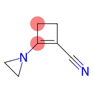 1-Cyclobutene-1-carbonitrile,2-(1-aziridinyl)-(9CI)