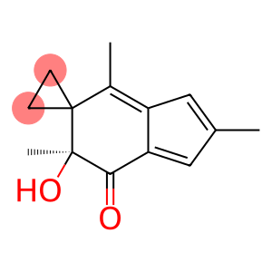 Spiro[cyclopropane-1,5-[5H]inden]-7(6H)-one, 6-hydroxy-2,4,6-trimethyl-, (6S)- (9CI)