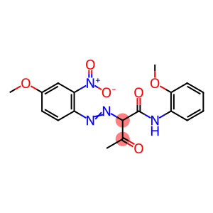 2-[(4-甲氧基-2-硝基苯基)偶氮]-N-(2-甲氧基苯基)-3-氧代丁酰胺