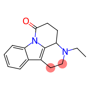 6H-Indolo(3,2,1-de)(1,5)naphthyridin-6-one, 1,2,3,3a,4,5-hexahydro-3-e thyl-
