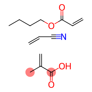 2-Propenoic acid, 2-methyl-, polymer with butyl 2-propenoate and 2-propenenitrile, ammonium salt