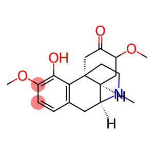 Morphinan-6-one, 4-hydroxy-3,7-dimethoxy-17-methyl-, (9α,13α,14α)-
