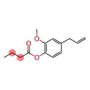 Butanoic acid, 2-methoxy-4-(2-propen-1-yl)phenyl ester