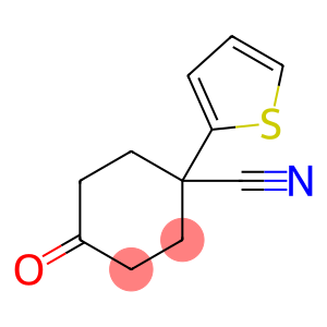 Cyclohexanecarbonitrile, 4-oxo-1-(2-thienyl)-