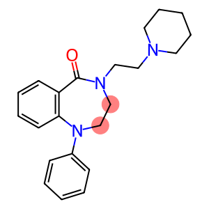 1,2,3,4-Tetrahydro-1-phenyl-4-(2-piperidinoethyl)-5H-1,4-benzodiazepin-5-one