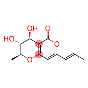 (2S)-3,4-Dihydro-3α,4β-dihydroxy-2β-methyl-7-[(E)-1-propenyl]-2H,5H-pyrano[4,3-b]pyran-5-one