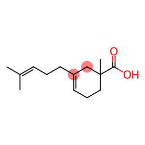 1-methyl-3-(4-methyl-3-pentenyl)cyclohex-3-ene-1-carboxylic acid