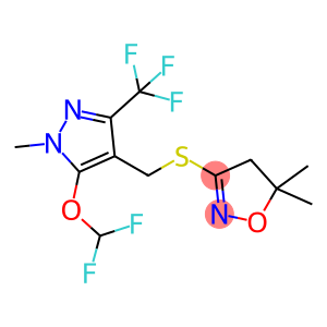 Isoxazole, 3-[[[5-(difluoromethoxy)-1-methyl-3-(trifluoromethyl)-1H-pyrazol-4-yl]methyl]thio]-4,5-dihydro-5,5-dimethyl-