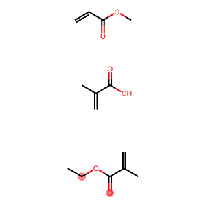 ethyl 2-methylprop-2-enoate,methyl prop-2-enoate,2-methylprop-2-enoic acid
