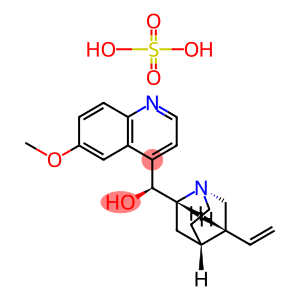 6-Methoxy-alpha-(5-vinyl-2-quinuclidinyl)-4-quinolinemethanol hemisulfate hydrate