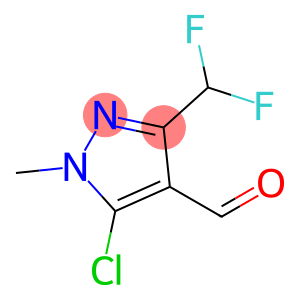 1H-Pyrazole-4-carboxaldehyde, 5-chloro-3-(difluoromethyl)-1-methyl-