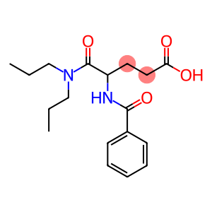 4-benzamido-N,N-dipropyl-DL-glutaramic acid