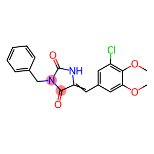 3-benzyl-5-(3-chloro-4,5-dimethoxybenzylidene)-2,4-imidazolidinedione