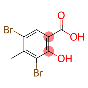 3,5-二溴-2-羟基-4-甲基苯甲酸