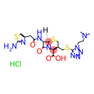 (6R-trans)-7-[2-(2-aminothiazol-4-yl)acetamido]-3-[[[1-[2-(dimethylamino)ethyl]-1H-tetrazol-5-yl]thio]methyl]-8-oxo-5-thia-1-azabicyclo[4.2.0]oct-2-ene-2-carboxylic acid hydrochloride