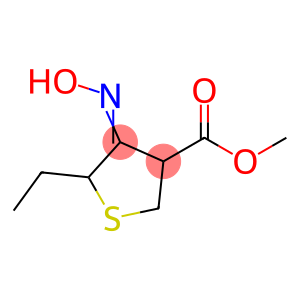 3-Thiophenecarboxylic acid, 5-ethyltetrahydro-4-(hydroxyimino)-, methyl ester