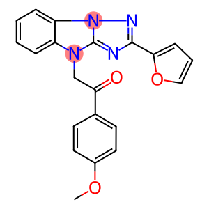 2-[2-(2-FURYL)-4H-[1,2,4]TRIAZOLO[1,5-A]BENZIMIDAZOL-4-YL]-1-(4-METHOXYPHENYL)ETHANONE