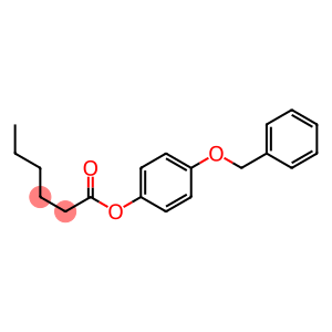 (4-phenylmethoxyphenyl) hexanoate