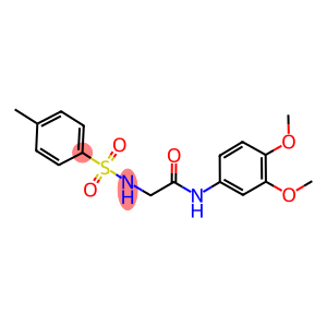 N-(3,4-dimethoxyphenyl)-2-{[(4-methylphenyl)sulfonyl]amino}acetamide
