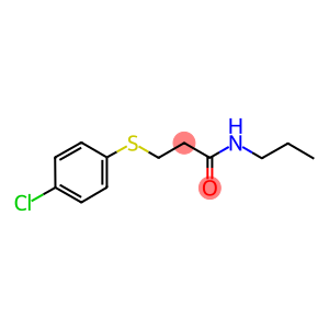 3-[(4-chlorophenyl)sulfanyl]-N-propylpropanamide