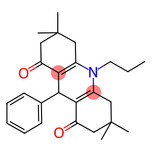 3,3,6,6-tetramethyl-9-phenyl-10-propyl-3,4,6,7,9,10-hexahydroacridine-1,8(2H,5H)-dione