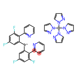双(2,4-二氟苯基吡啶并)四(1-吡唑基)硼酸铱(III)