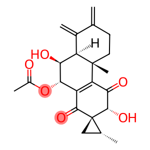 (1S,2R)-10'β-Acetoxy-3',4',4'b,5',6',7',8',8'aβ,9',10'-decahydro-3'β,9'α-dihydroxy-2,4'bα-dimethyl-7',8'-bis(methylene)spiro[cyclopropane-1,2'(1'H)-phenanthrene]-1',4'-dione