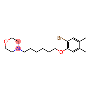 4-[6-(2-bromo-4,5-dimethylphenoxy)hexyl]morpholine