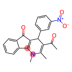 3-acetyl-4-{3-nitrophenyl}-1,2-dimethyl-1,4-dihydro-5H-indeno[1,2-b]pyridin-5-one